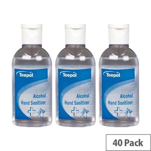 Teepol Ethanol Based Hand Sanitizer 50ml Pocket Size Case of 40