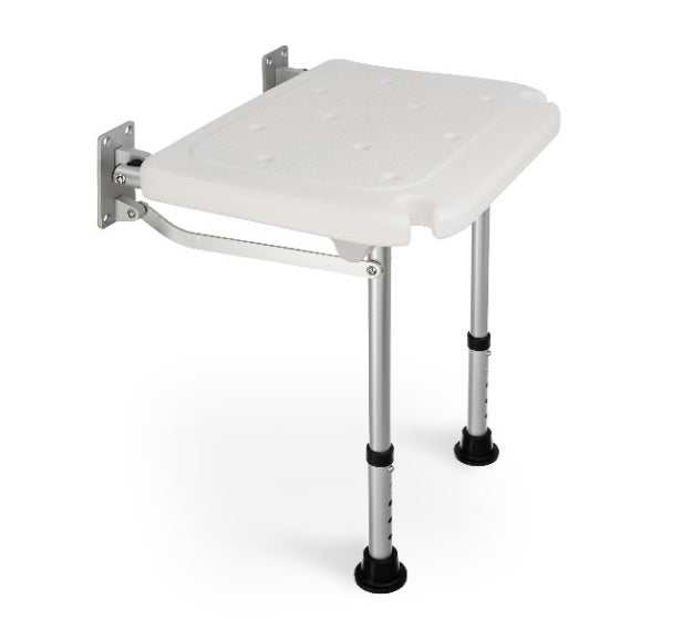 Wall-Mounted Shower Bench with Fold-Down Legs - Timago bathroom safety aid