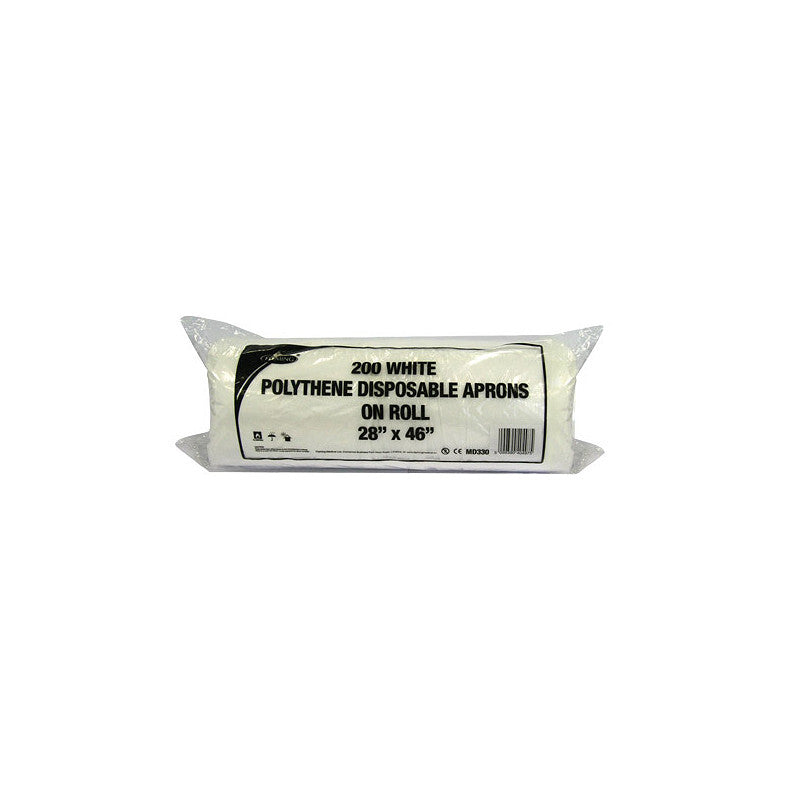 Medicare Polyethene Aprons on a Roll 26x42" White 200's
