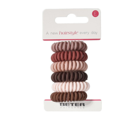Matte Spiral Hair Ties - product photo