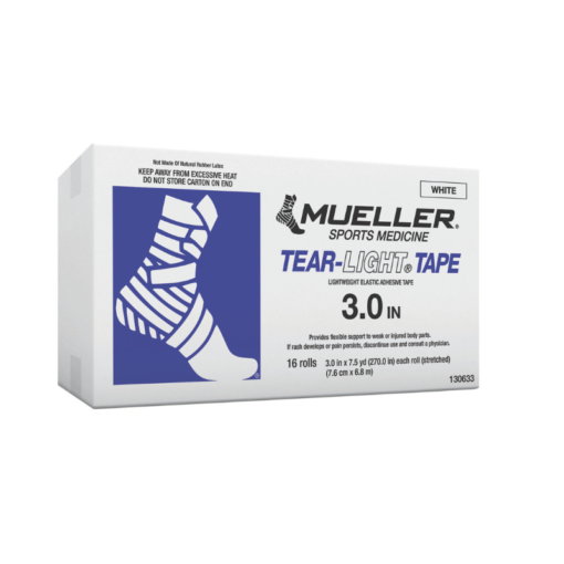 Box of 16 White Tear-Light Tape - 3" x 7.5yd - detail view