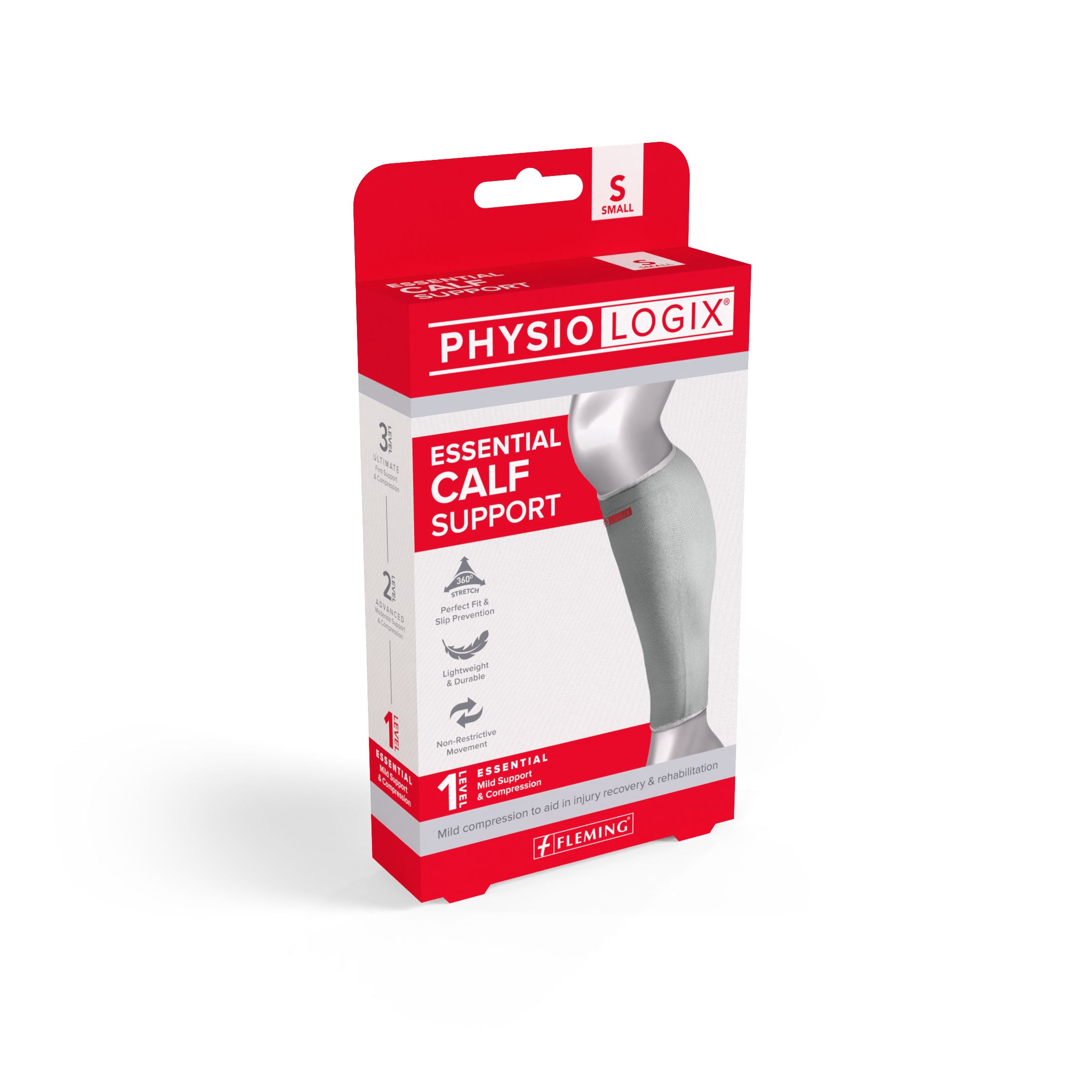 Physiologix Essential Calf Support – lightweight 360° stretch compression sleeve