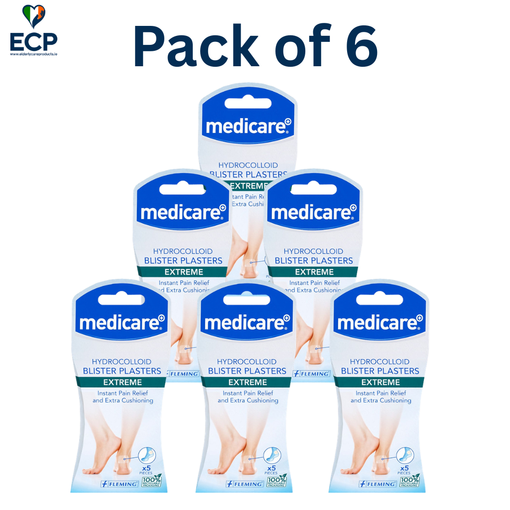 Medicare Hydrocolloid Extreme Blister Cushions – Box of 6 Packs (5 Per Pack)