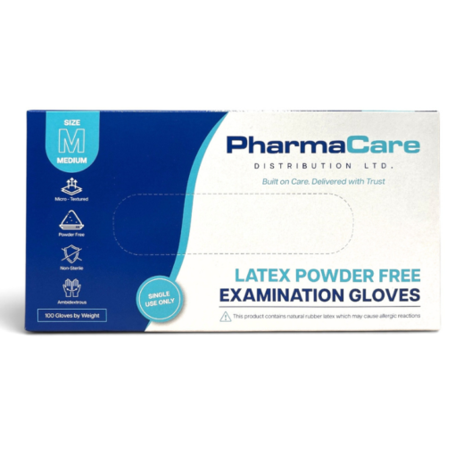 PharmaCare Latex Powder Free Gloves - XLarge - detail view