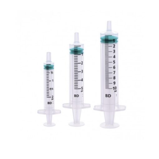 BD Emerald Luer Slip Syringe - 2ml - detail view