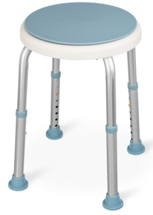 Round Shower Chair with Rotating Seat - Timago bathroom safety aid