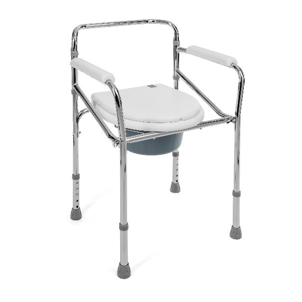 Fixed-Frame Commode Chair with Removable Bucket - Timago bathroom safety aid