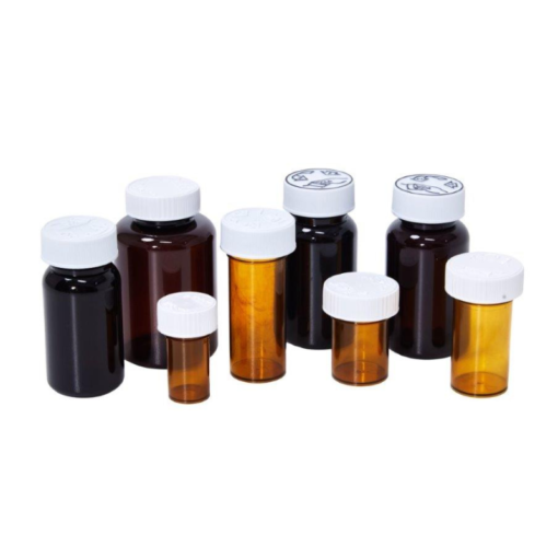 TPS Child Resistant Cap Pill Vial - 20ml - detail view
