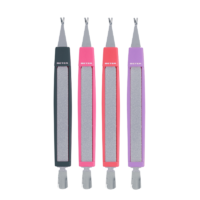 Triple-use Cuticle Cutter with Pusher and File - detail view