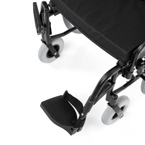 EVERYDAY-TIM Aluminium Wheelchair with Foldable Backrest and Attendant Brakes