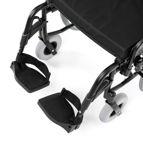 EVERYDAY-TIM Aluminium Wheelchair with Foldable Backrest and Attendant Brakes
