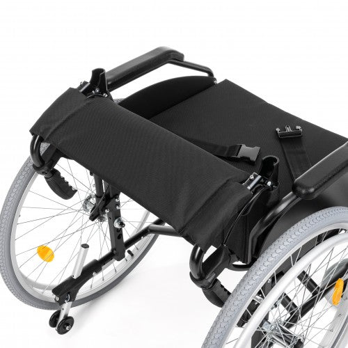 EVERYDAY-TIM Aluminium Wheelchair with Foldable Backrest and Attendant Brakes