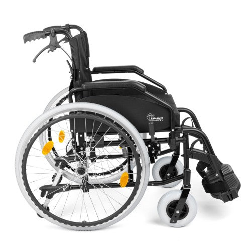 EVERYDAY-TIM Aluminium Wheelchair with Optional Elevating Footrests and Attendant Brakes
