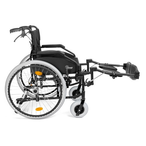 EVERYDAY-TIM Aluminium Wheelchair with Optional Elevating Footrests and Attendant Brakes