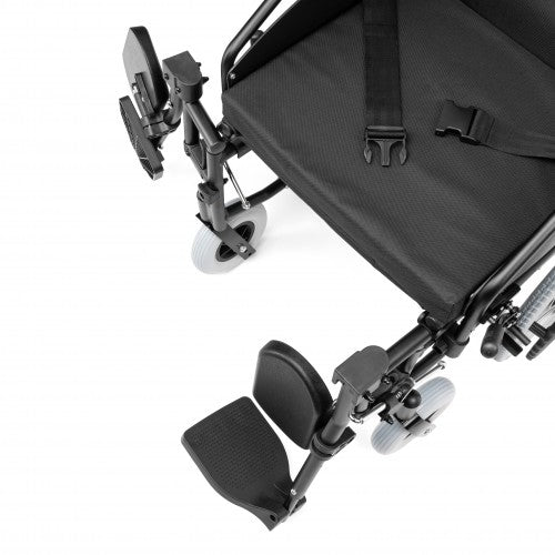 EVERYDAY-TIM Aluminium Wheelchair with Optional Elevating Footrests and Attendant Brakes