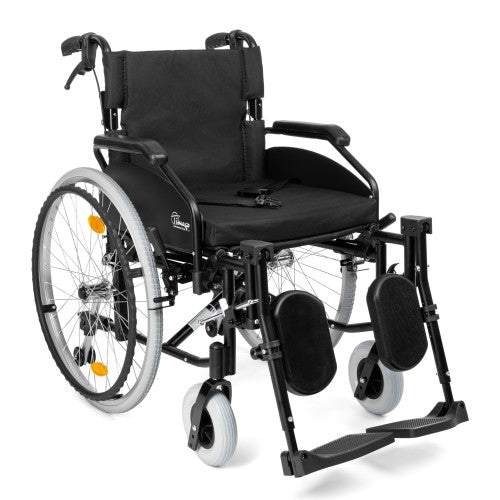 EVERYDAY-TIM Aluminium Wheelchair with Optional Elevating Footrests and Attendant Brakes