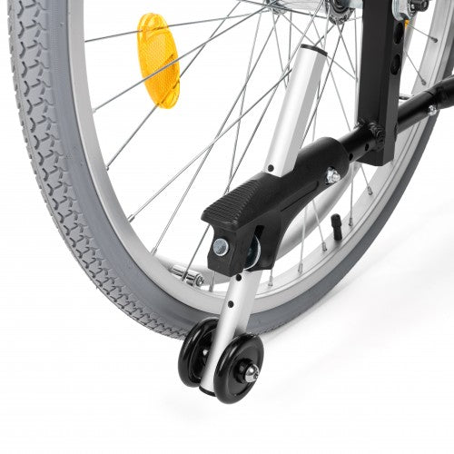 EVERYDAY-TIM Aluminium Wheelchair with Foldable Backrest and Attendant Brakes