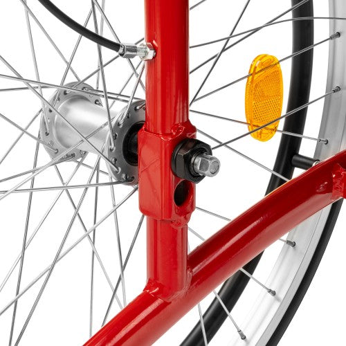 Exclusive-TIM Light Aluminium Wheelchair – Lightweight Manual Wheelchair with Quick-Release Wheels (Red)