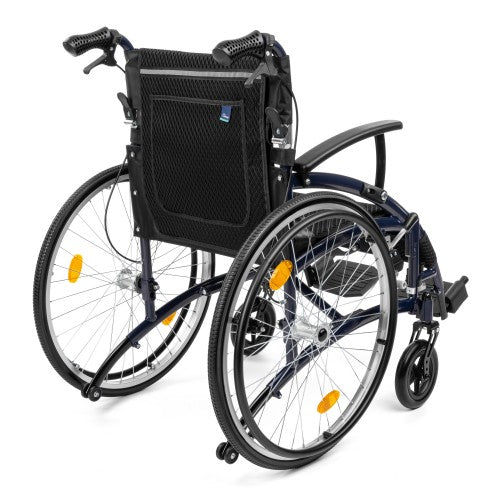 Exclusive-TIM Light Aluminium Wheelchair – Lightweight, Blue, Quick-Release Design