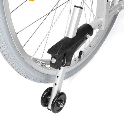 Aluminium Reclining Wheelchair – Adjustable Backrest, Leg Rests & Head Support – Lightweight, Foldable, Anti-Tip Design