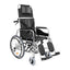 Aluminium Reclining Wheelchair – Adjustable Backrest, Leg Rests & Head Support – Lightweight, Foldable, Anti-Tip Design