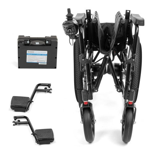 Electric-TIM I Power Wheelchair – Folding Electric Chair with Pneumatic Wheels