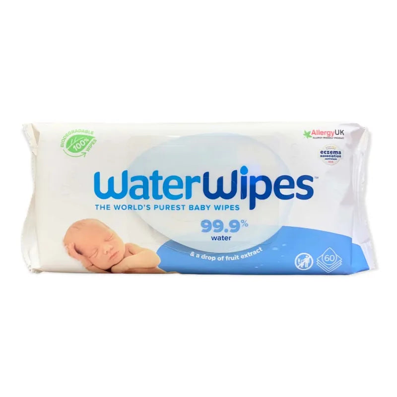 Water Wipes Derma H20 (60 Pack) X12 (Pack of 12)
