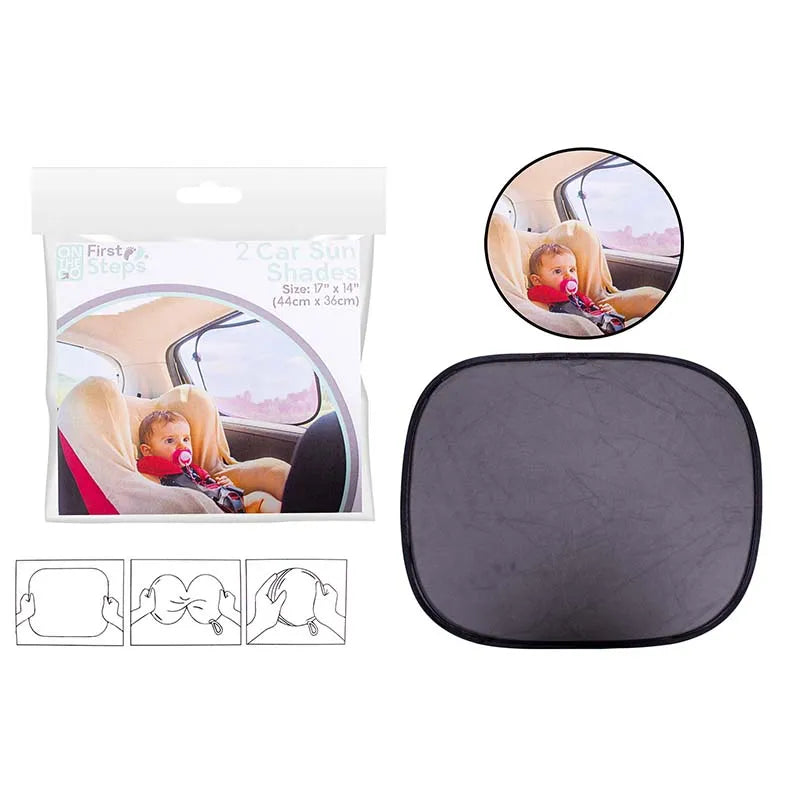 Fs778 Car Sunshade 2PK Black (Pack of 6)