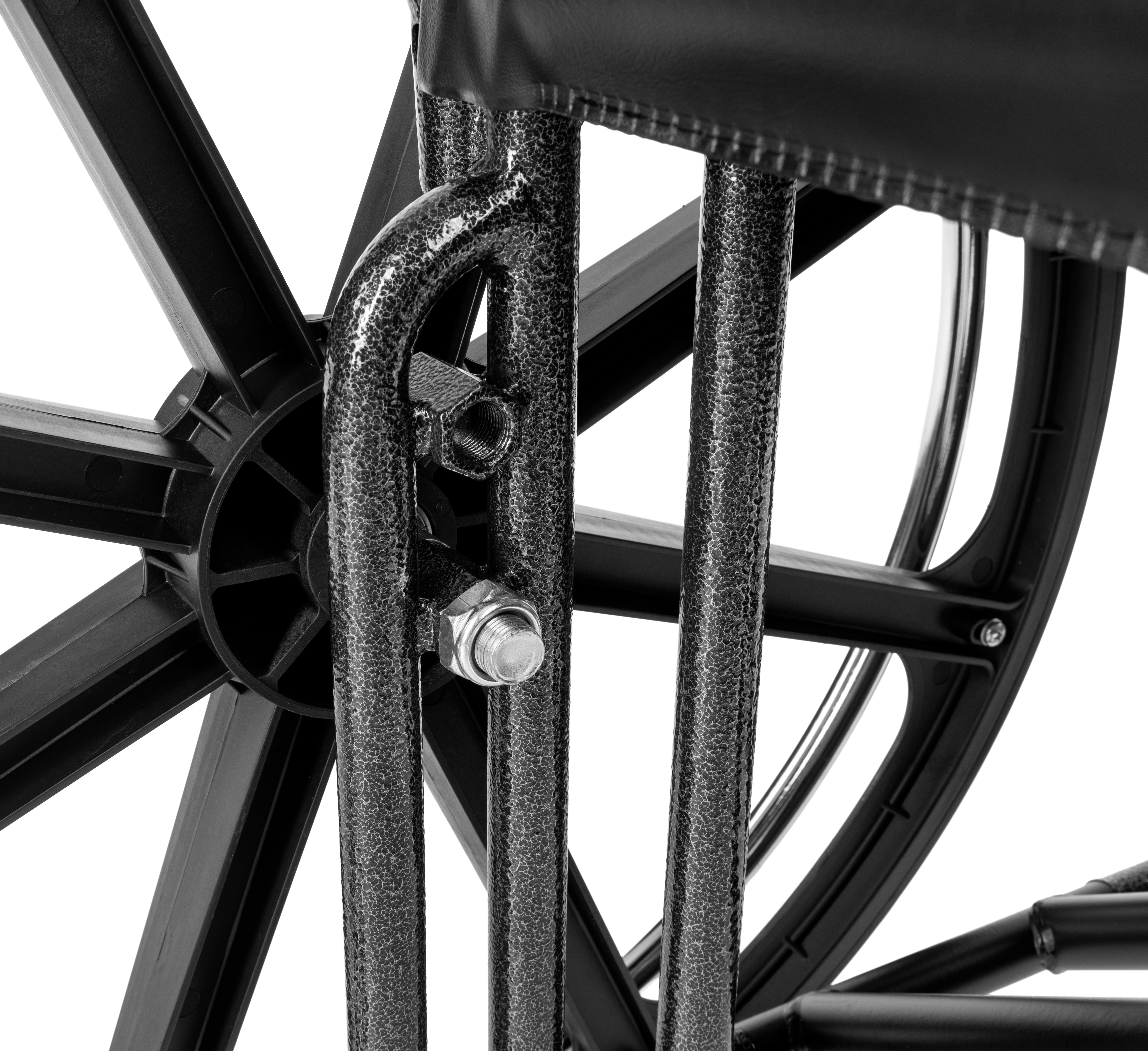 Reinforced Steel Wheelchair – Heavy-Duty 225 kg Capacity