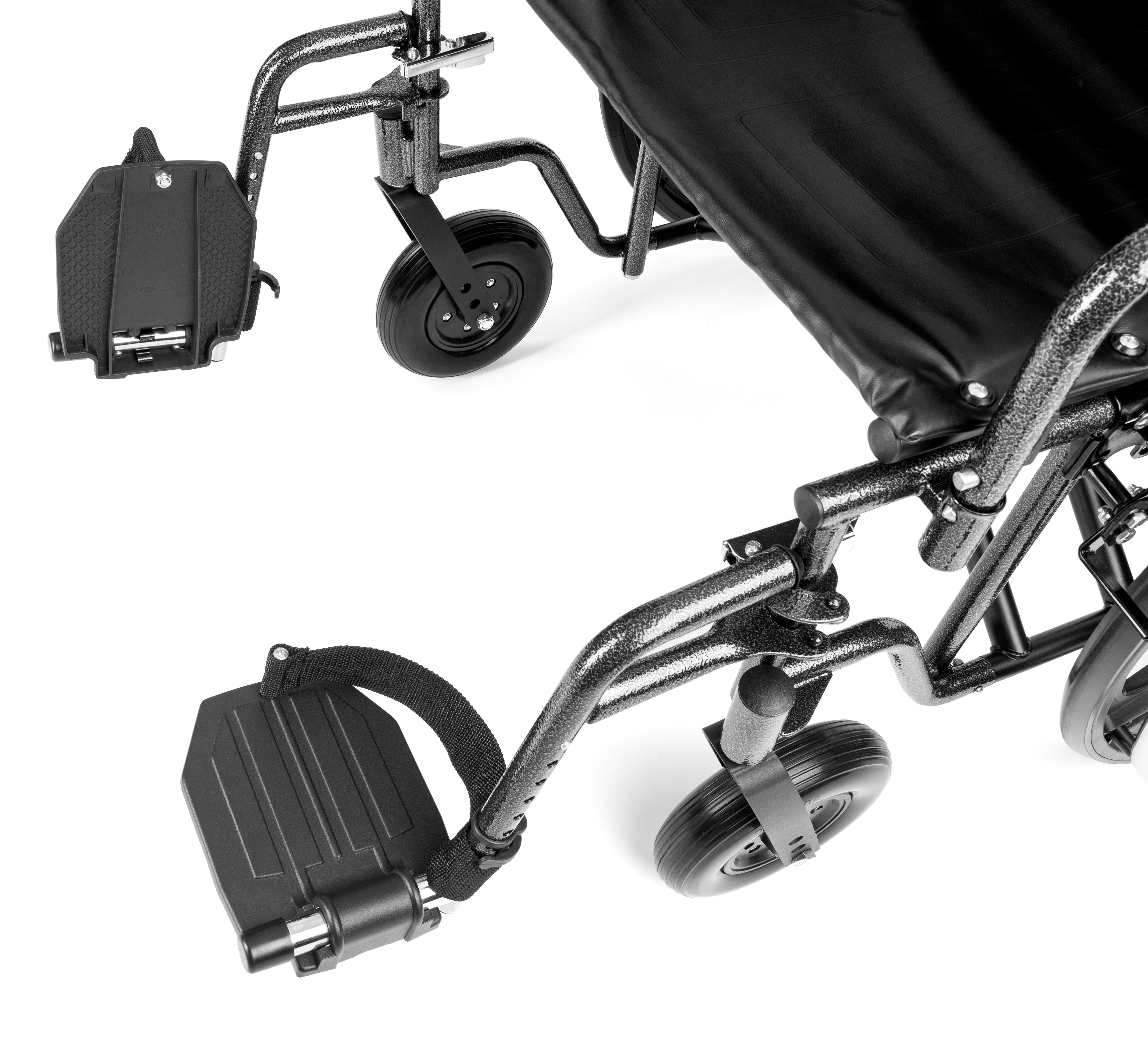 Reinforced Steel Wheelchair – Heavy-Duty 225 kg Capacity