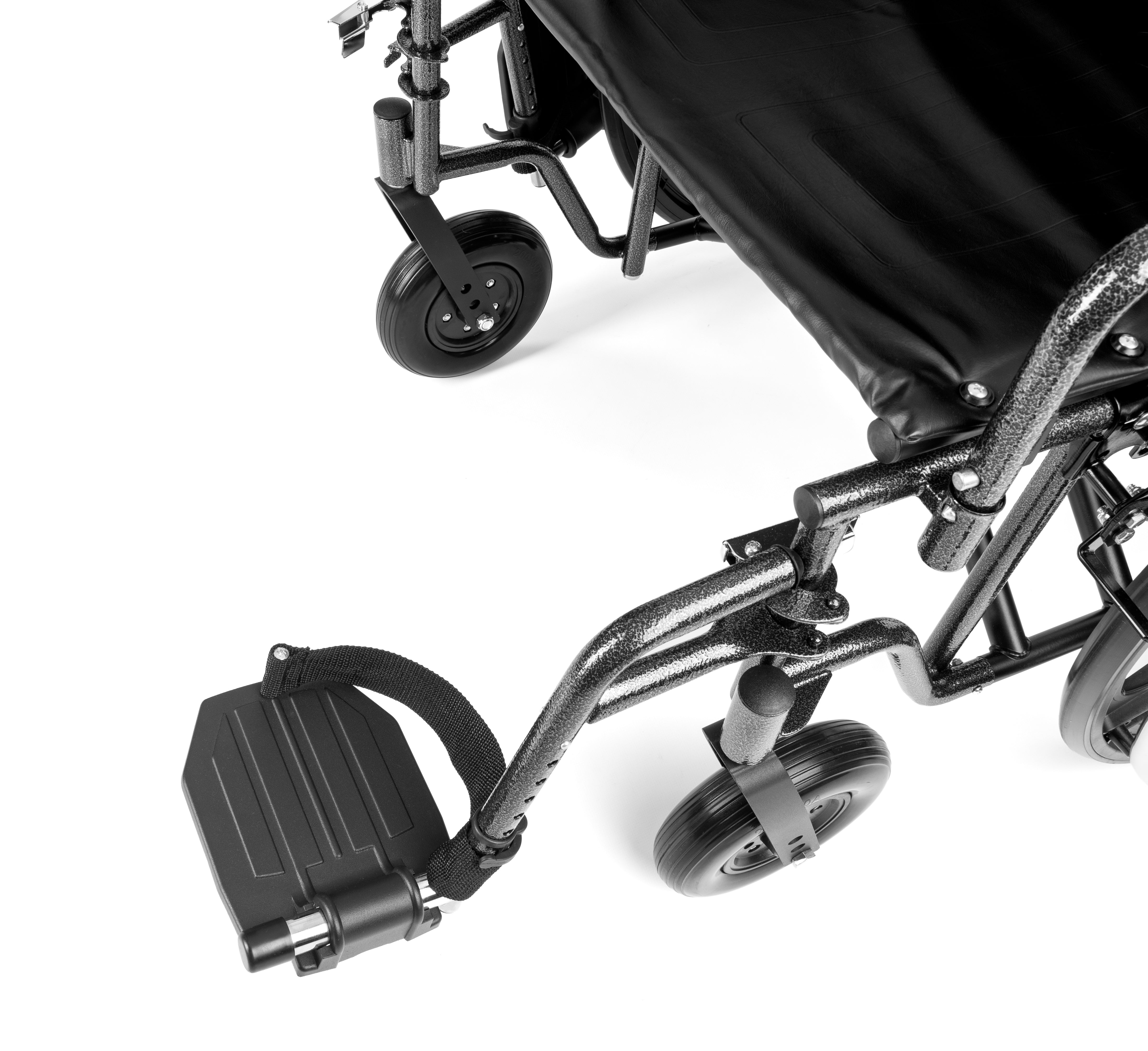 Reinforced Steel Wheelchair – Heavy-Duty 225 kg Capacity