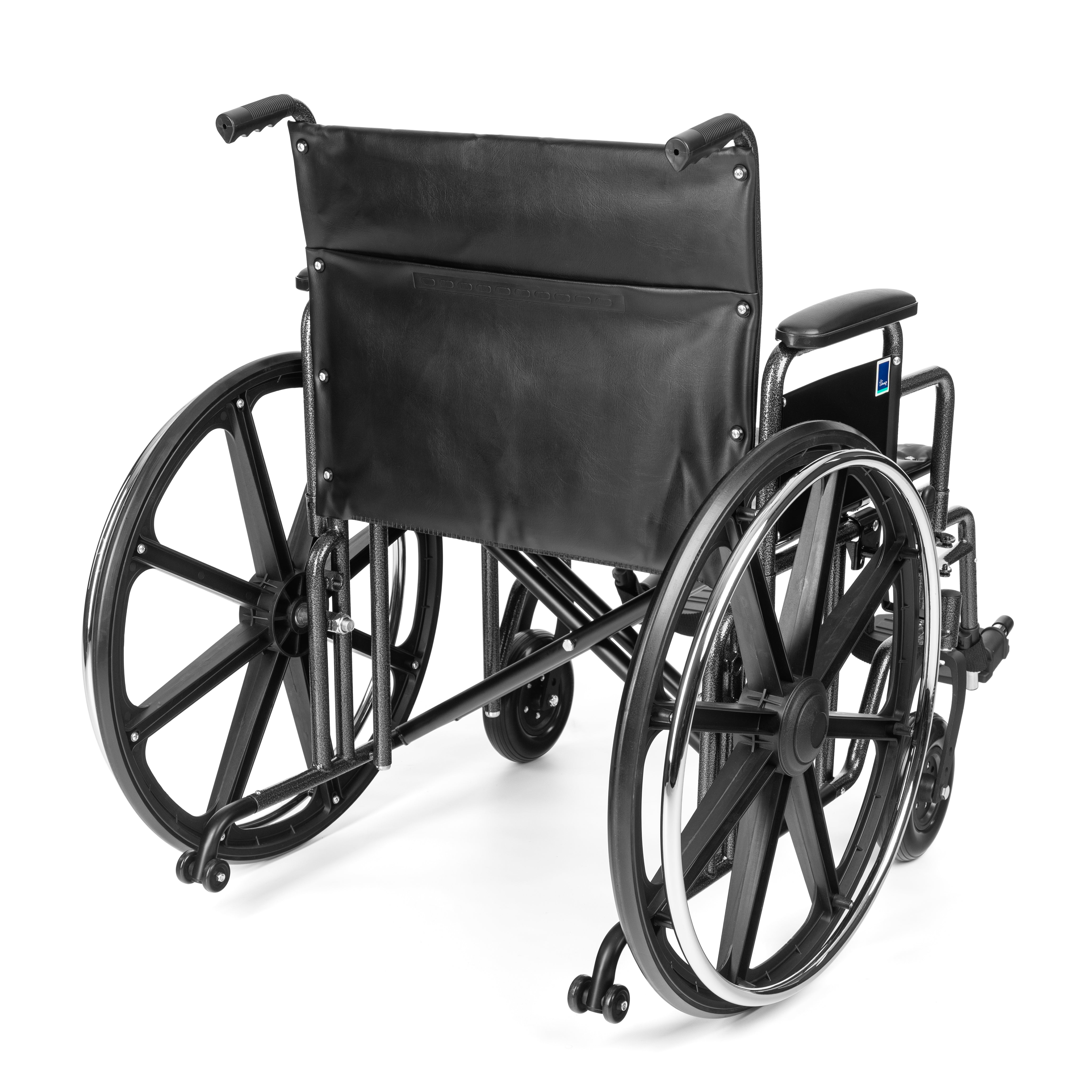Reinforced Steel Wheelchair – Heavy-Duty 225 kg Capacity