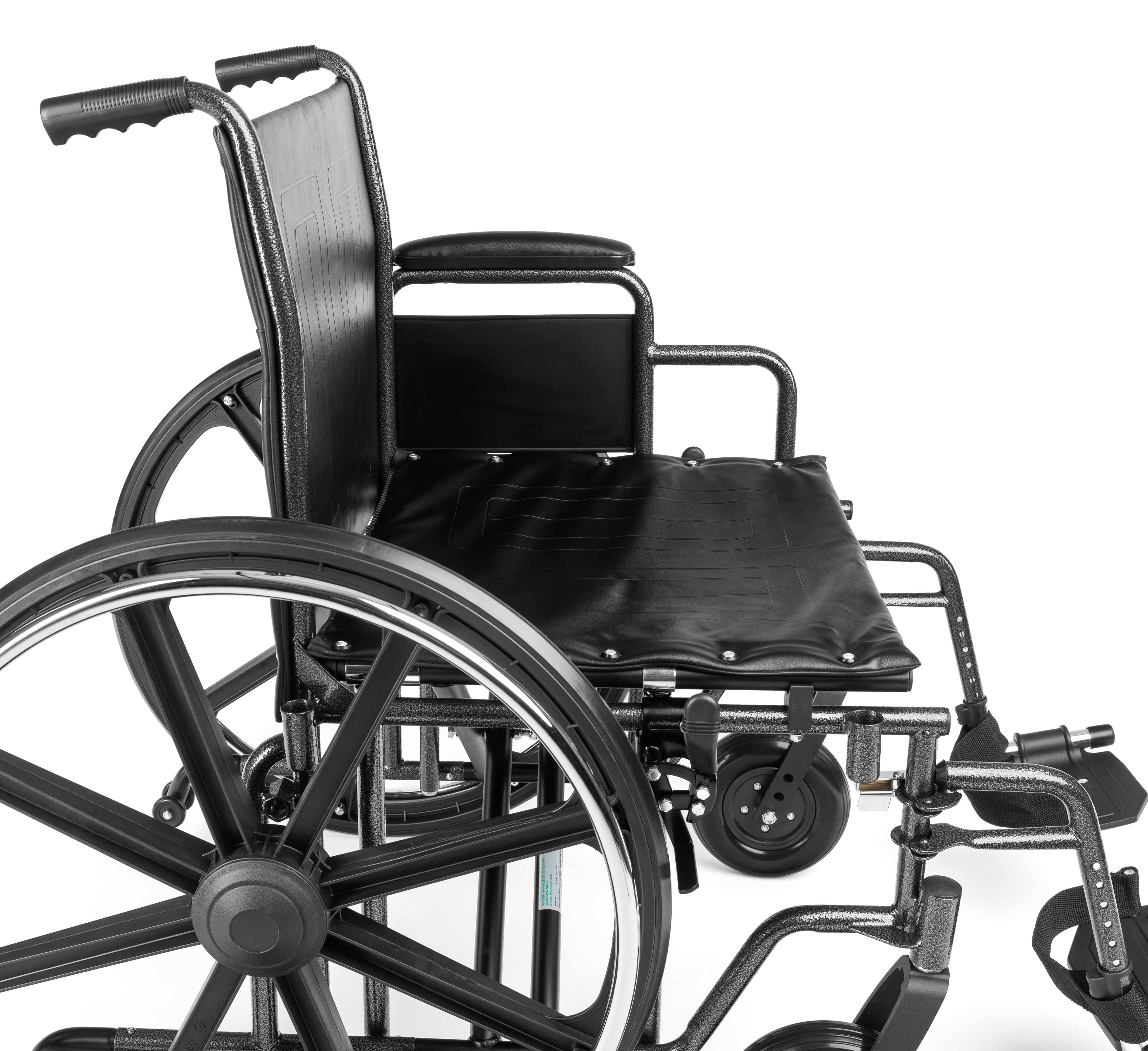 Reinforced Steel Wheelchair – Heavy-Duty 225 kg Capacity