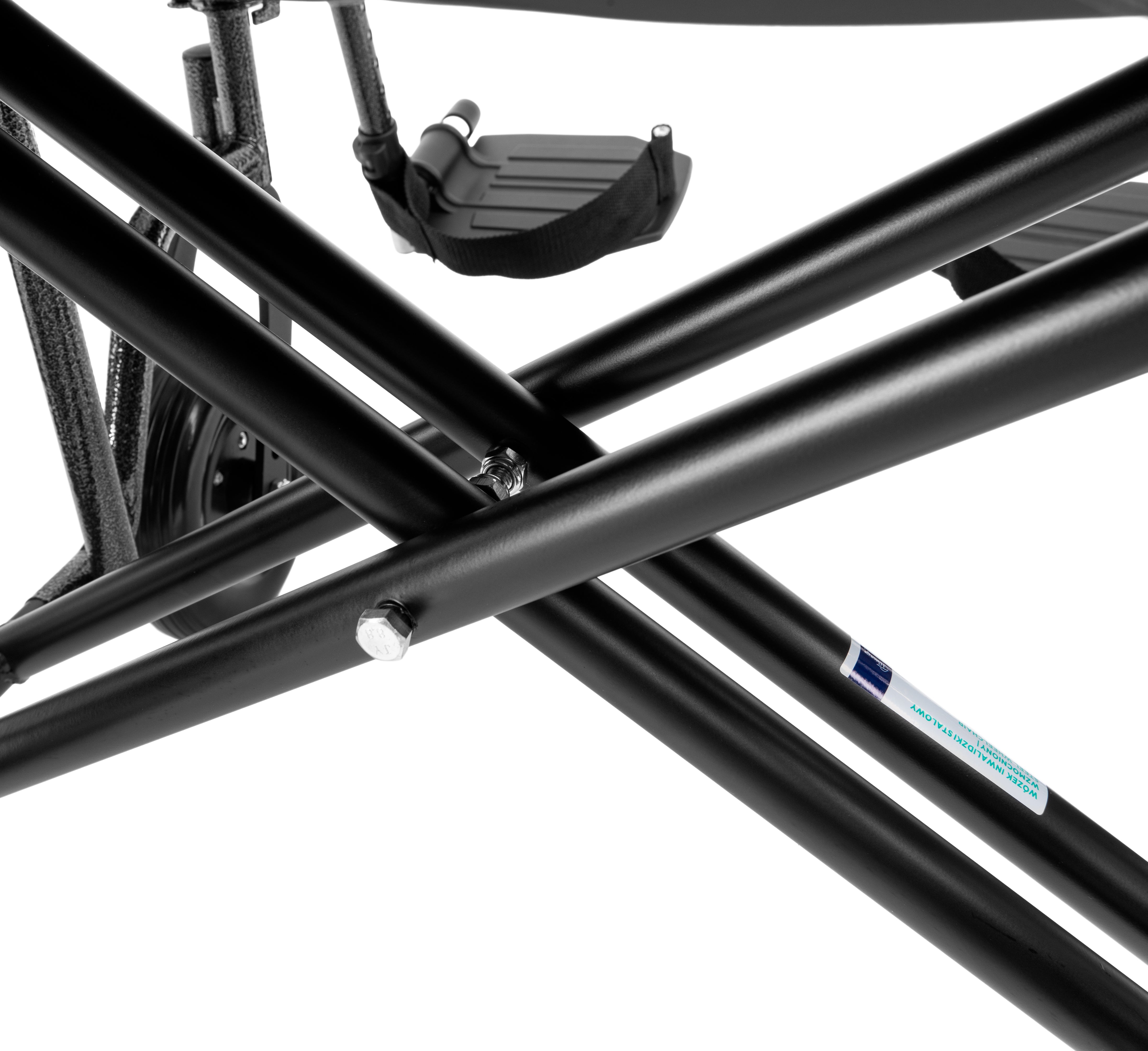 Reinforced Steel Wheelchair – Heavy-Duty 225 kg Capacity