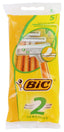 Bic 2 Blade Sensitive 5S Razors (Pack of 6)