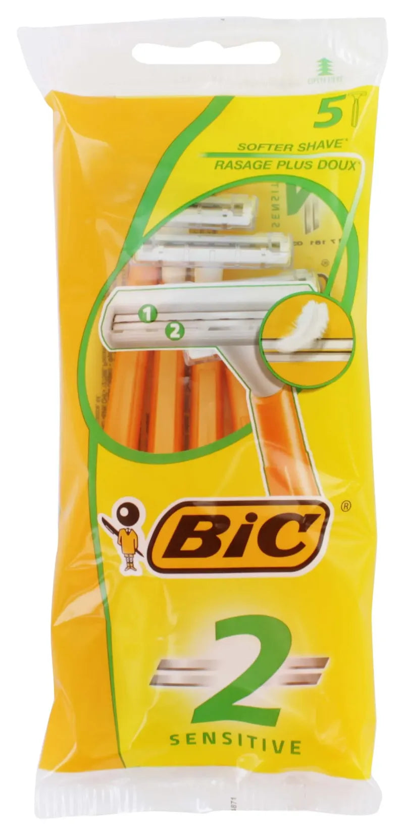 Bic 2 Blade Sensitive 5S Razors (Pack of 6)