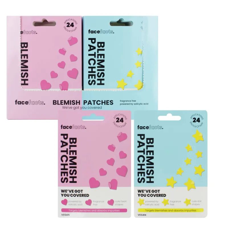 Face Facts 24 Blemish Patches Stars/Hearts X24 (Pack of 24)