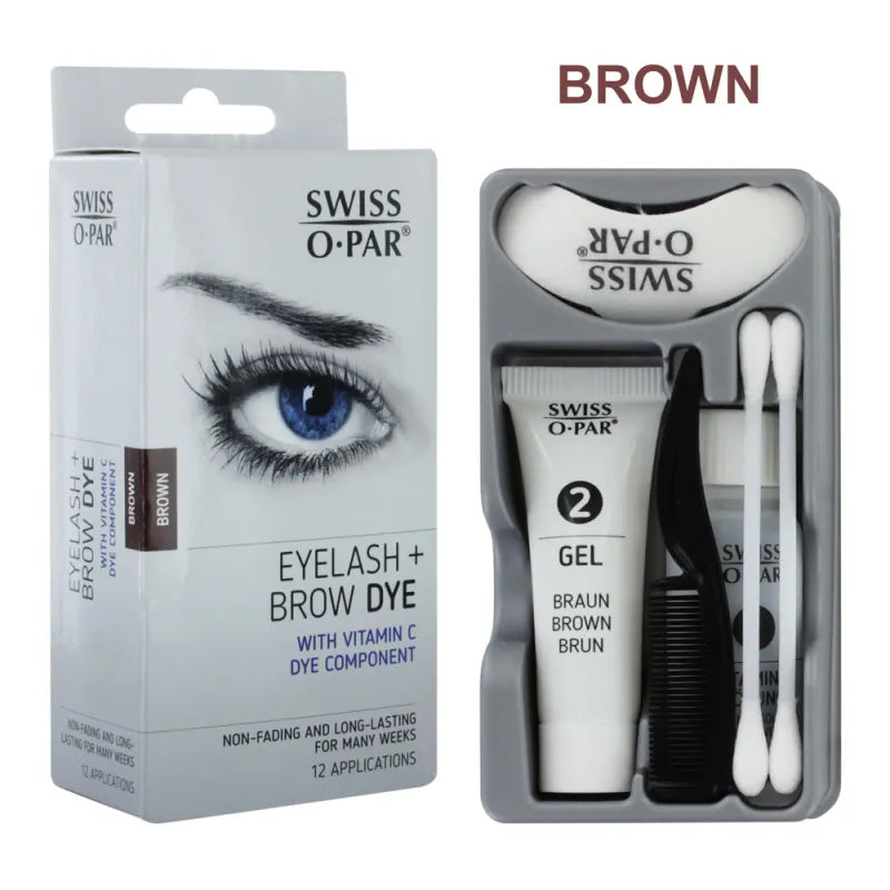Swiss O Par Eye Brow/Eyelash Tint Brown X 5 (Pack of 5)