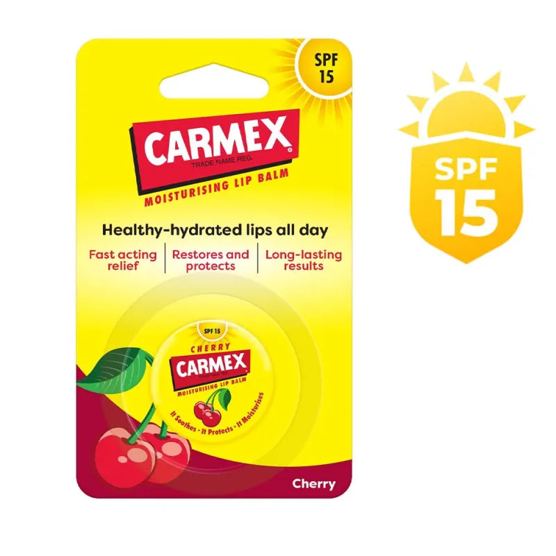 Carmex Cherry Lip Balm Pot X 8 (Pack of 8)