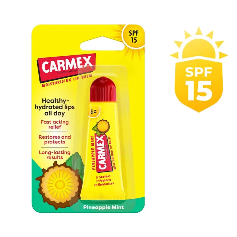 Carmex Pineapple & Mint Lip Balm Tube (Pack of 12)
