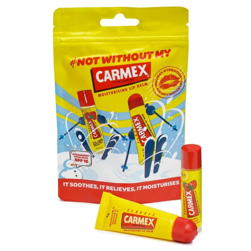 Carmex Not Without 2Pce Pouch Clip Strip X12 (Pack of 12)