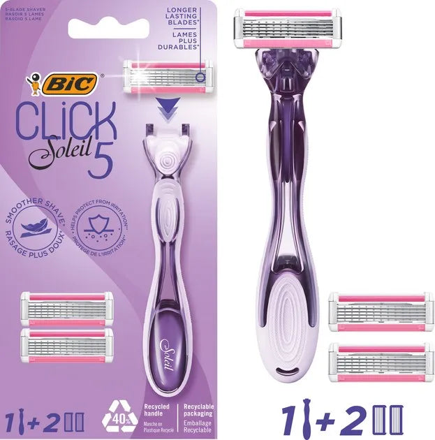 Bic Click Soleil 5 Razors 2Up (Pack of 6)