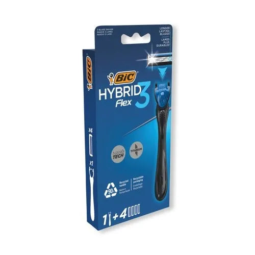 Bic Hybrid Flex 3 Razors 4Up (Pack of 6)