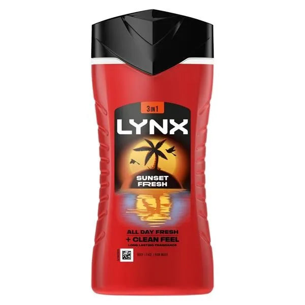 Lynx Sunset Fresh S/Gel 225ML (Pack of 6)