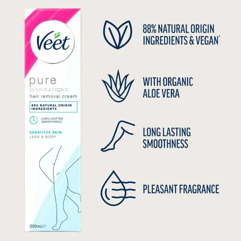 Veet Hair Removal Cream Sensitive 200ml – hair removal product