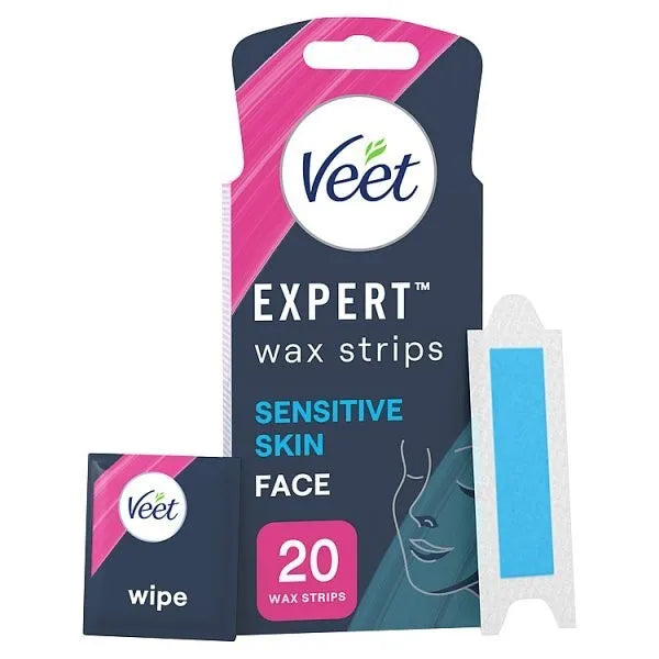 Veet Expert 20 Face Wax Strips (Pack of 6)