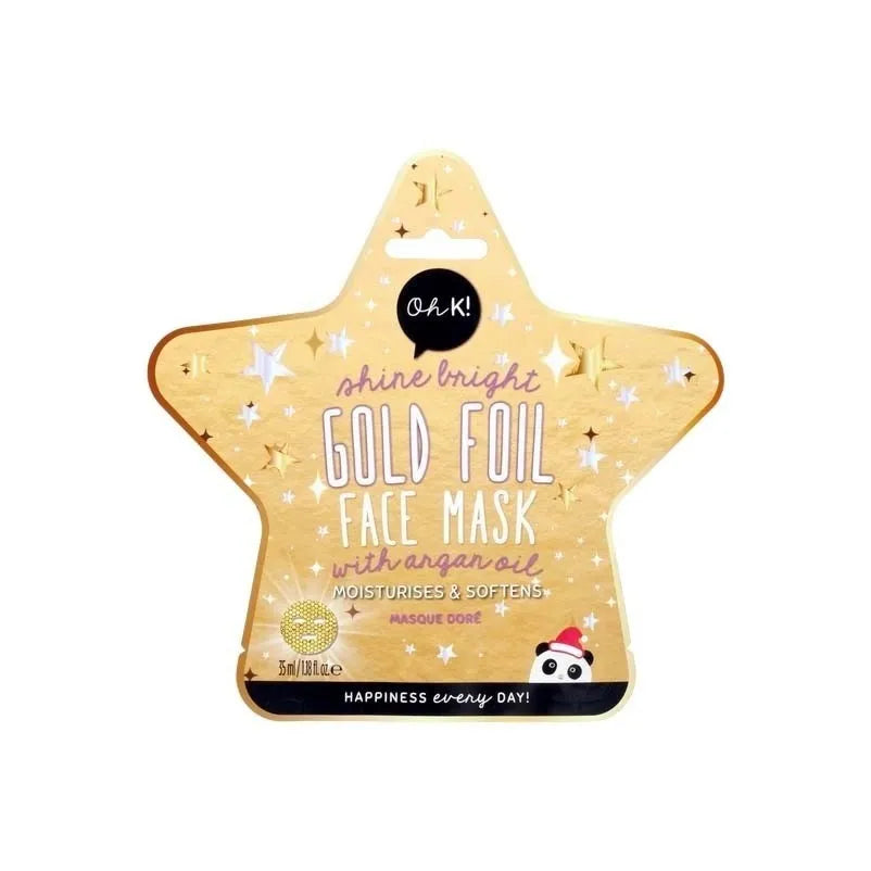 Oh K Gold Foil Face Mask X12 (Pack of 12)