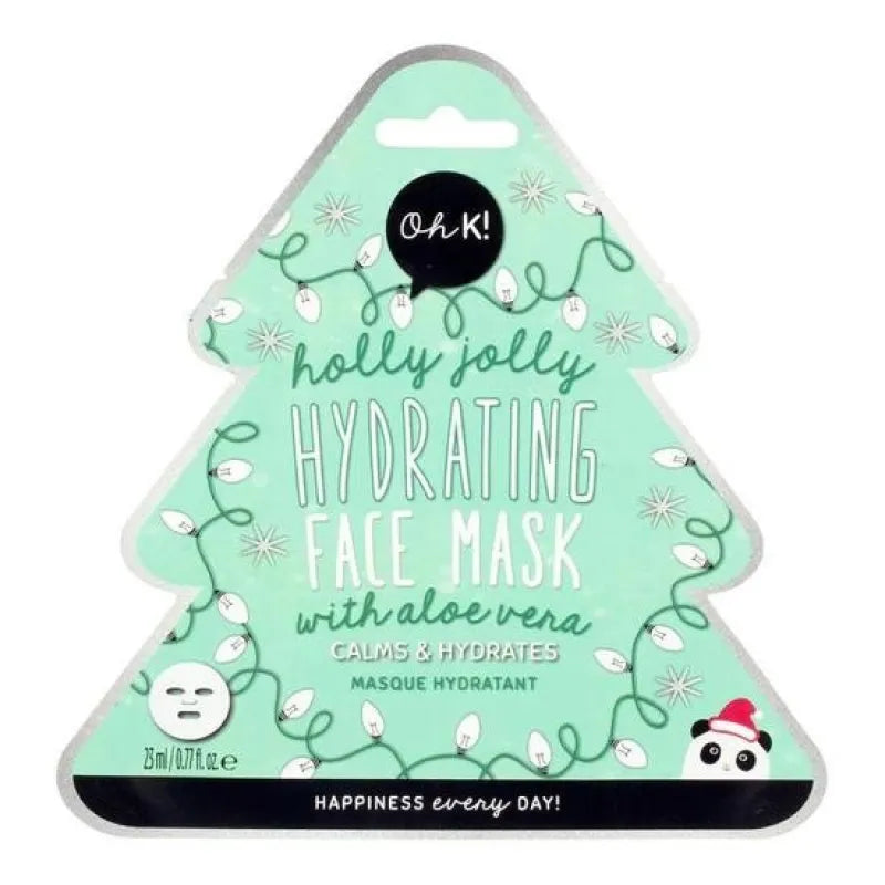 Oh K Holly Jolly Face Tissue Mask X12 (Pack of 12)