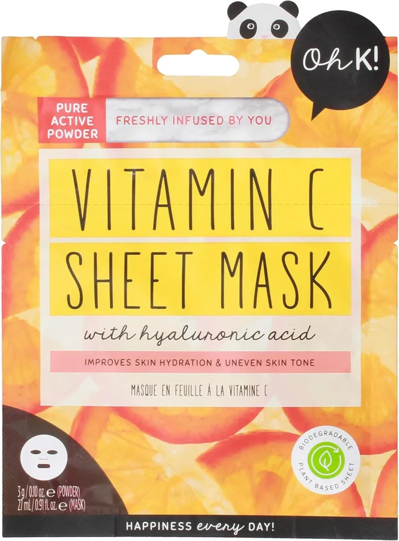 Oh K Vitamin C Face Tissue Mask X12 (Pack of 12)