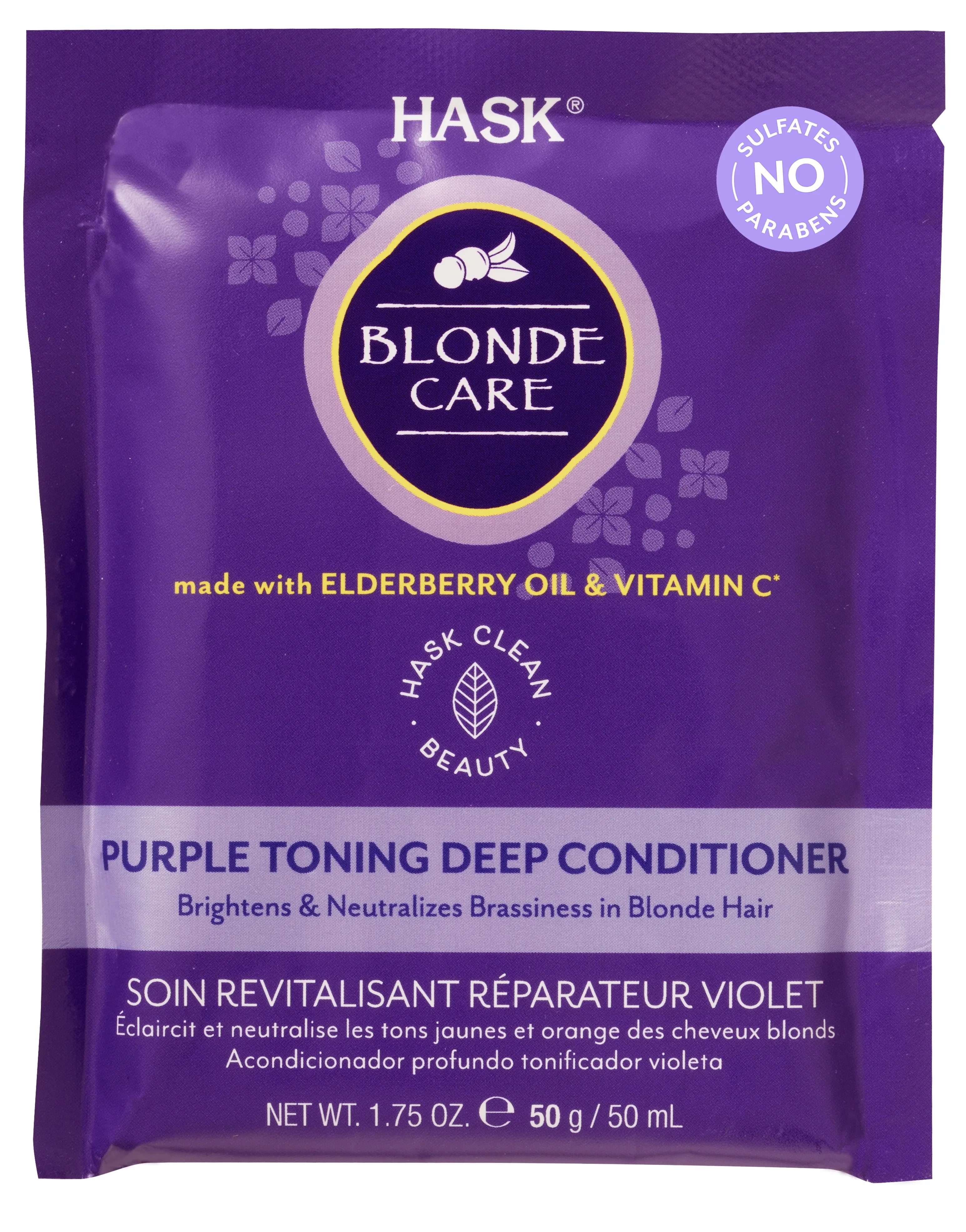 Hask Blonde Care Conditioner Sachet X 12 (Pack of 12)